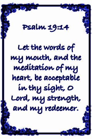 Psalm 19 14 8WBL